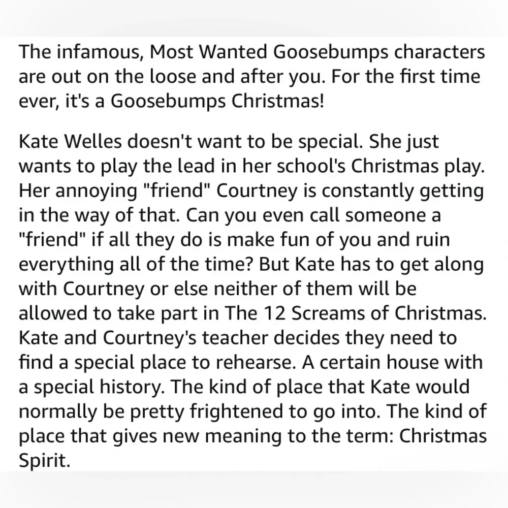 RL Stine GOOSEBUMPS MOST WANTED Special Edition, The Haunter, 12 Screams of Xmas